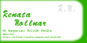 renata mollnar business card